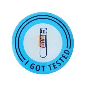 "I Got Tested" Vaccine Shot Test Tube Booster Enamel Pin New Sealed